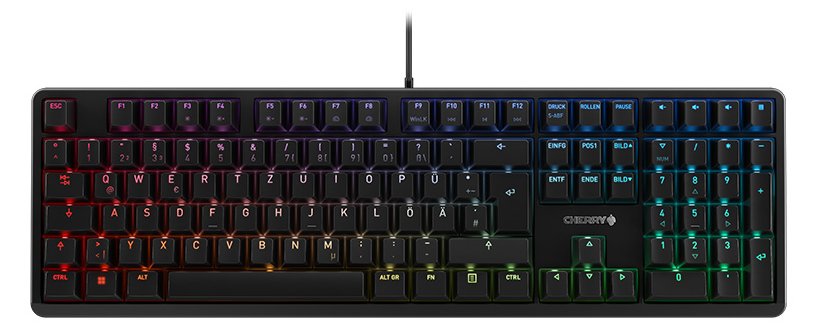 Cherry G80-3000N RGB - Tastatur - Hintergrundbeleuchtung - TL: Deutsch, QWERTZ