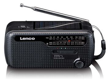 Lenco MCR-113 Notfall-Radio Kurbel/Solar/Akku schw von LumaTech