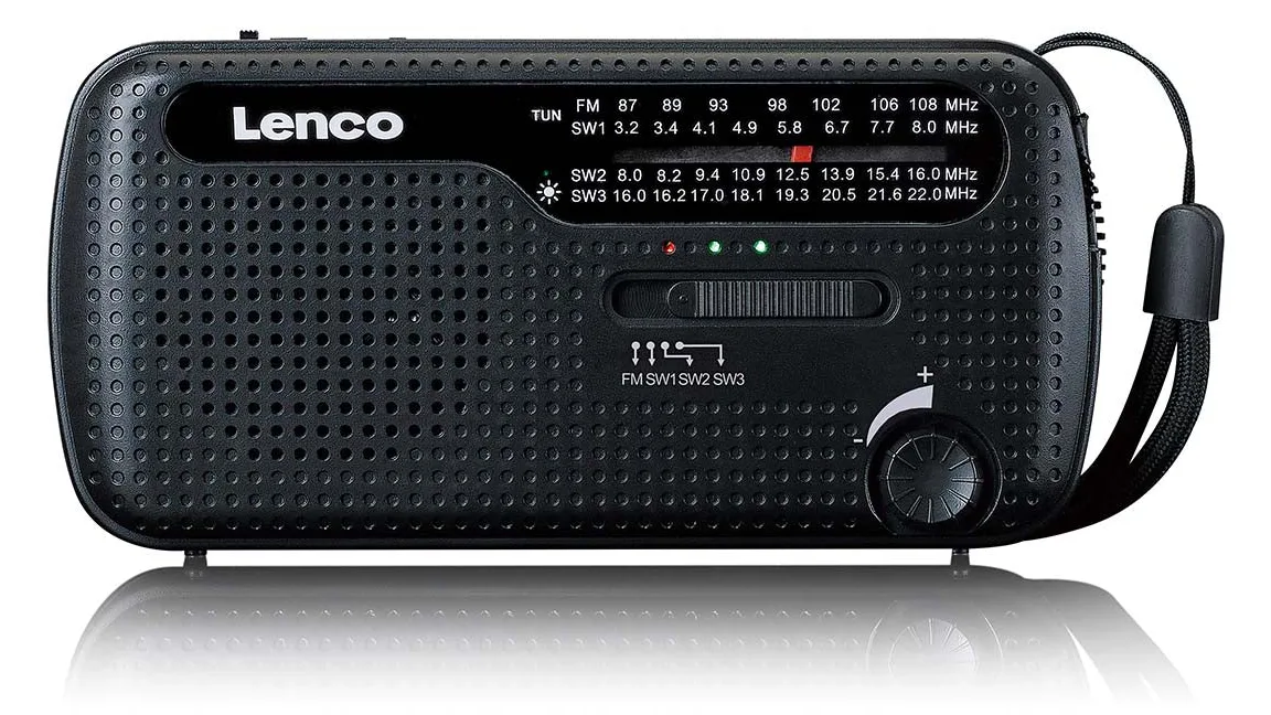 Lenco MCR-113 Notfall-Radio Kurbel/Solar/Akku schw, Ansicht 2