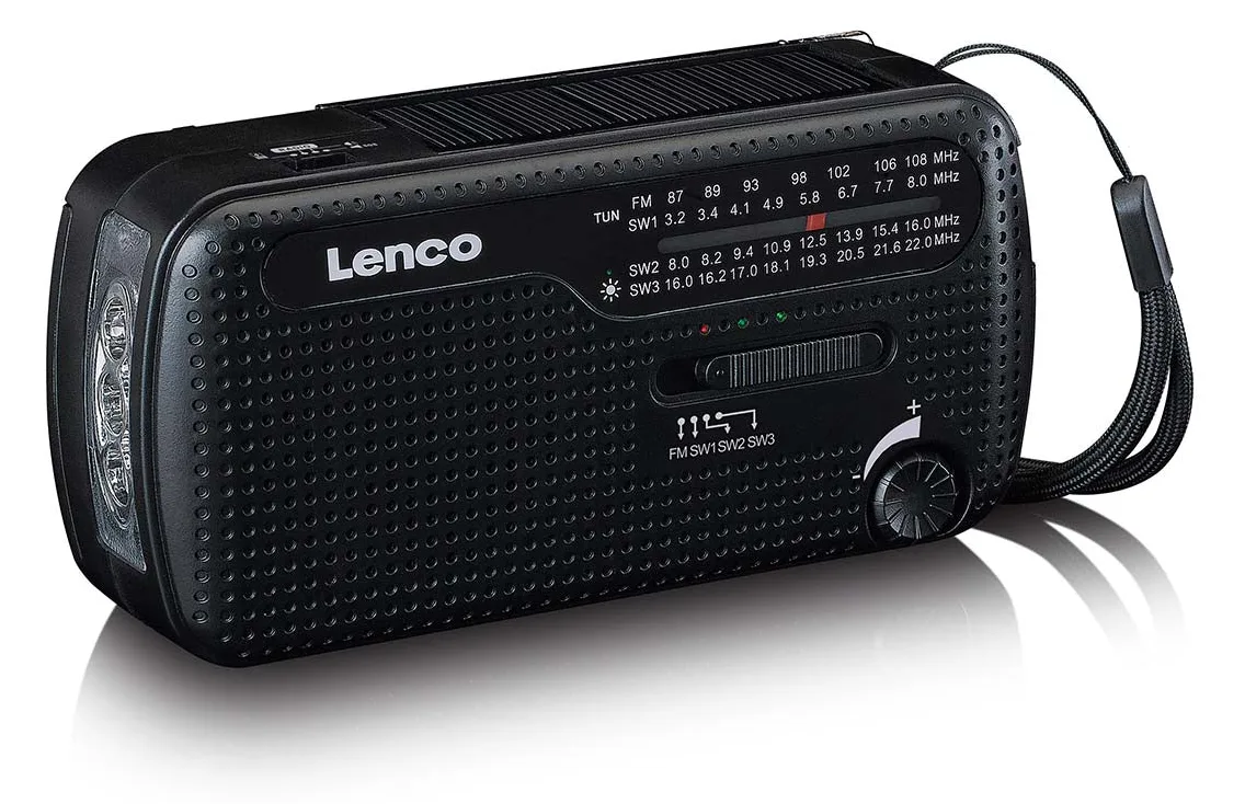 Lenco MCR-113 Notfall-Radio Kurbel/Solar/Akku schw, Ansicht 4