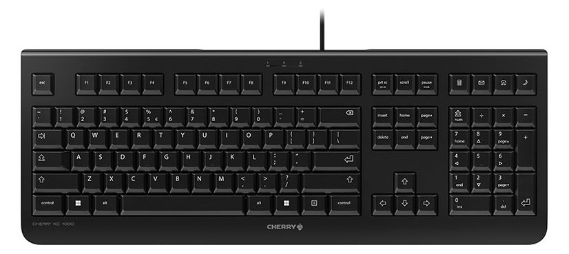 Cherry KC 1000 - Tastatur - Schwarz - TL: EU, QWERTY