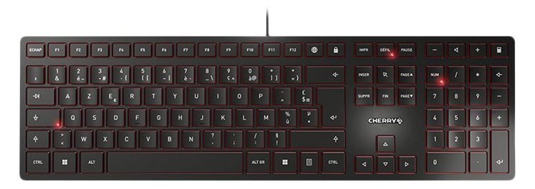 Cherry KC 6000 SLIM - Tastatur - USB - TL: Französisch, AZERTY
