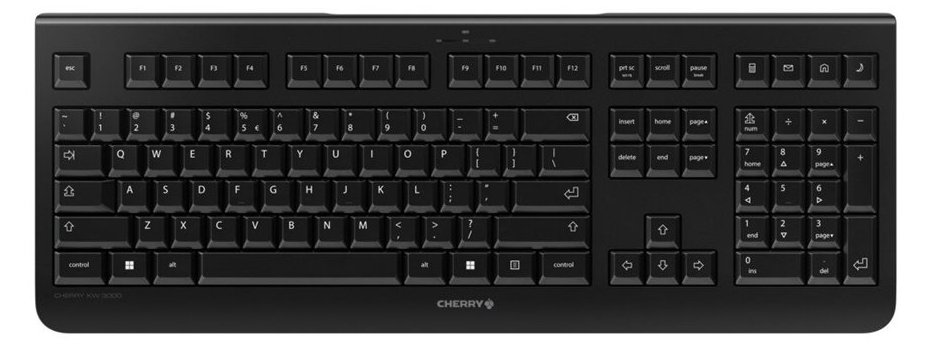 Cherry KW 3000 - Tastatur - kabellos - 2.4 GHz - TL: EU, QWERTY