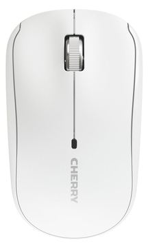Cherry MW 2200 - Maus - ergonomisch - rechts- und linkshändig - optisch - 3 Tasten - kabellos - 2.4 GHz - Weiß von LumaTech