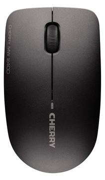 Cherry MW 2400 - Maus - rechts- und linkshändig - optisch - 3 Tasten - kabellos - 2.4 GHz - kabelloser Empfänger (USB) von LumaTech
