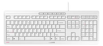 Cherry STREAM KEYBOARD - Tastatur - USB - TL: EU, QWERTY - weiß von LumaTech