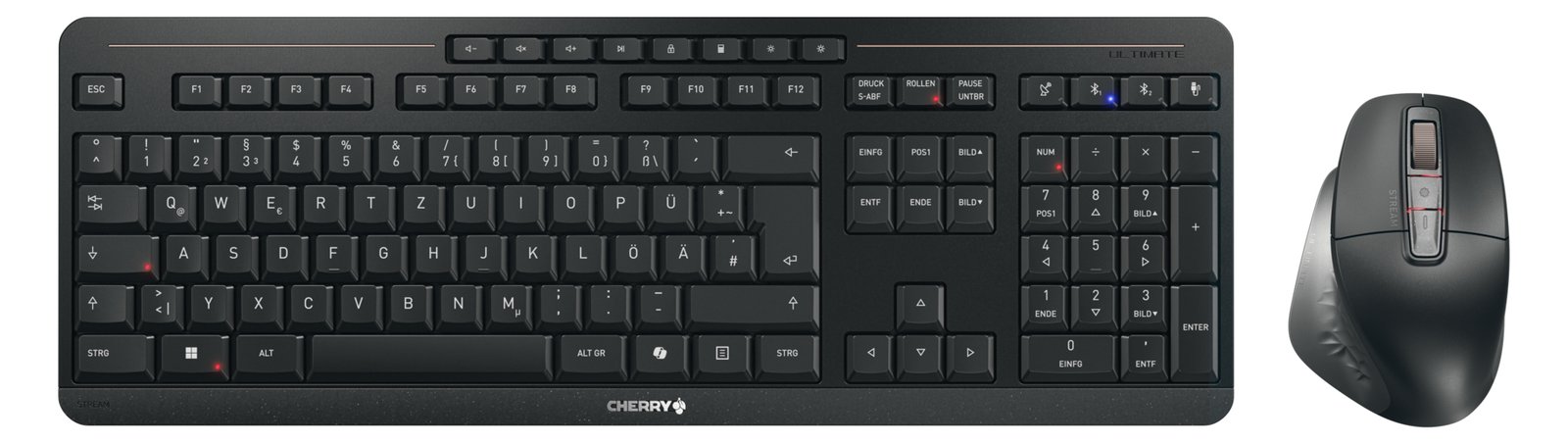 Cherry TAS Stream desktop Ultimate schwarz - Desktop - 4.000 dpi - TL: Deutsch, QWERTZ
