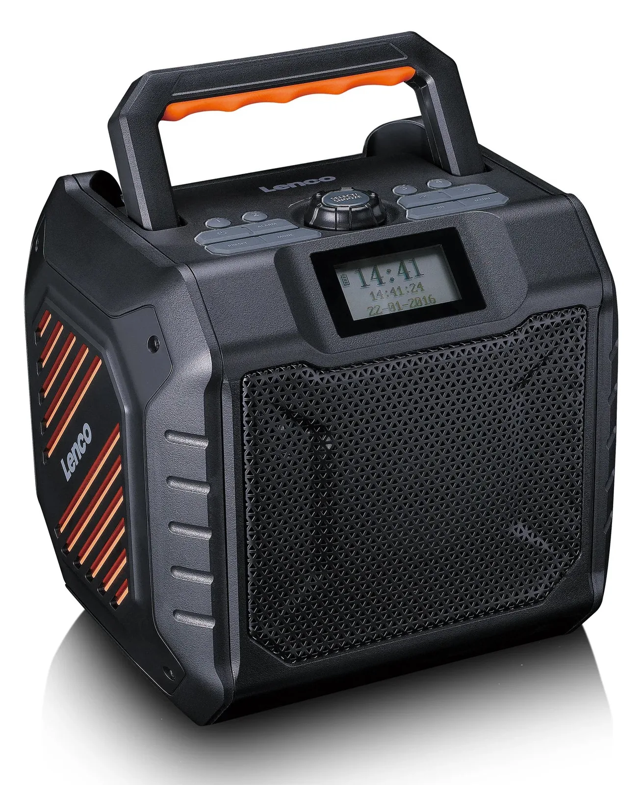 Lenco ODR-160GY - Leistungsstarkes tragbares outdoor DAB+/FM Radio mit Bluetooth - AAC, Ansicht 2