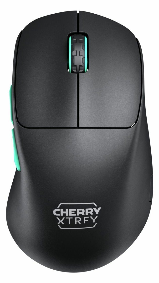 Cherry Xtrfy M64 - Maus - ergonomisch - optisch - 5 Tasten - kabellos - schwarz