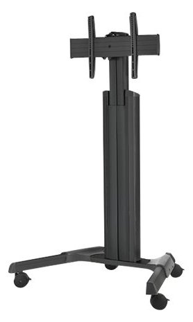 Chief Fusion Medium Height Adjustable Mobile TV Cart - Black - Wagen - für LCD-Display (32-65) - Schwarz