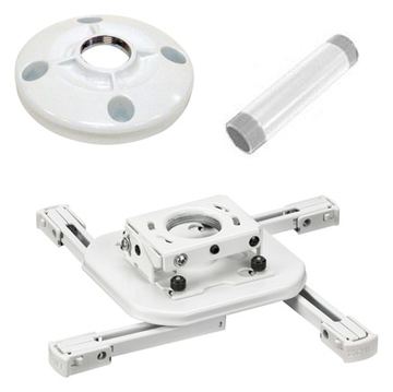 Chief Mini Universal RPA Projector Mount - Includes Projector Mount, 6 Ceiling Plate, and 3 Extension Column - White von LumaTech