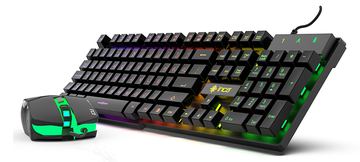 Cian Technology GmbH Inca IKG-448 - Kabelgebunden - USB - RGB-LED - Schwarz - Maus enthalten - TL: Deutsch, QWERTZ von LumaTech