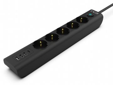 Cian Technology GmbH Steckdosenleiste IPW-44TU 5fach 3xUSB-A+1xUSB-C - Steckdosenleiste von LumaTech