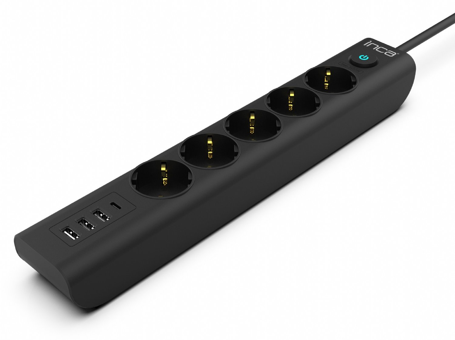 Cian Technology GmbH Steckdosenleiste IPW-44TU 5fach 3xUSB-A+1xUSB-C - Steckdosenleiste