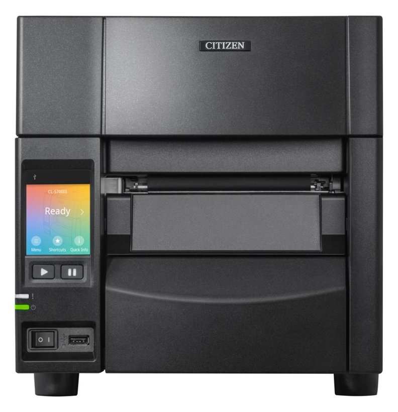 Citizen CL-S700III Printer Black USB LAN - Etiketten-/Labeldrucker