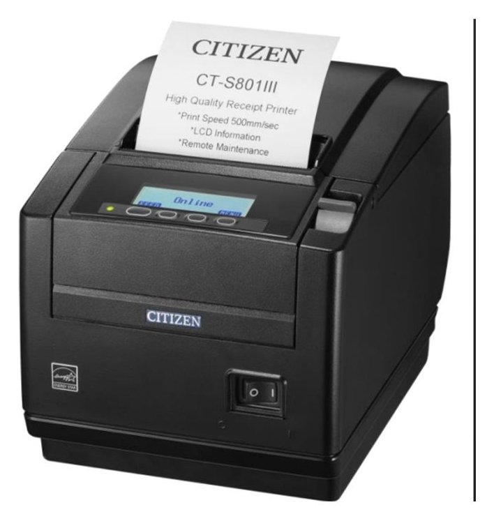 Citizen CT-S801III Thermal Printer USB+ Option - Drucker