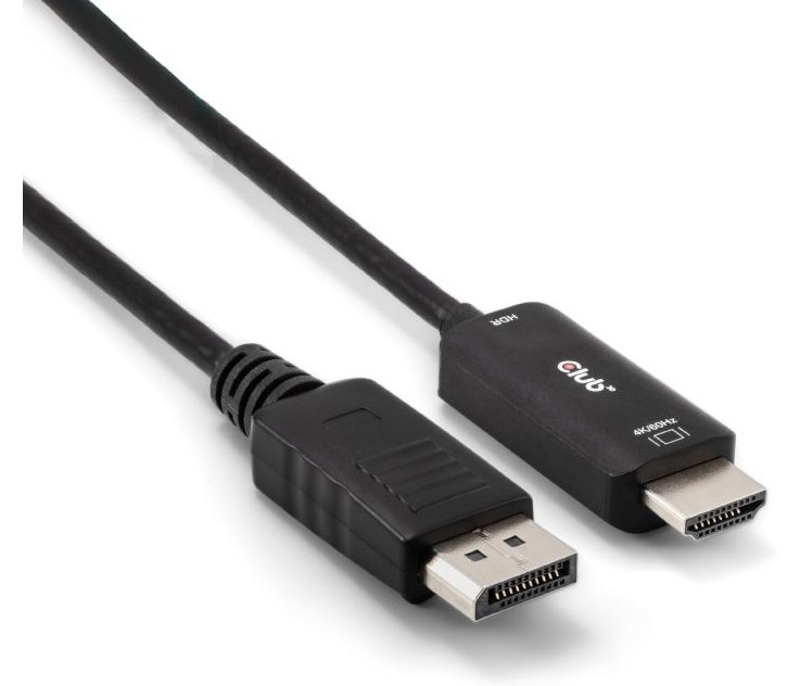 Club 3D Adapterkabel - DisplayPort männlich zu HDMI männlich - 2 m - Support von 4K 60 Hz - HDR-Support