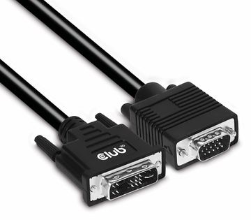 Club 3D Adapterkabel - DVI-A (M) zu HD-15 (VGA) von LumaTech