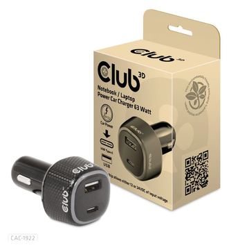 Club 3D Auto-Netzteil - DC 12 - 24 V - 63 Watt von LumaTech