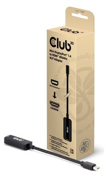 Club 3D CAC-1188 - Adapterkabel - Mini DisplayPort männlich zu HDMI weiblich - 9 cm - unterstützt 8K 60 Hz (7680 x 4320) von LumaTech