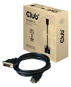 Club 3D CAC-1210 - Adapterkabel - Dual Link - DVI-D männlich zu HDMI männlich von LumaTech