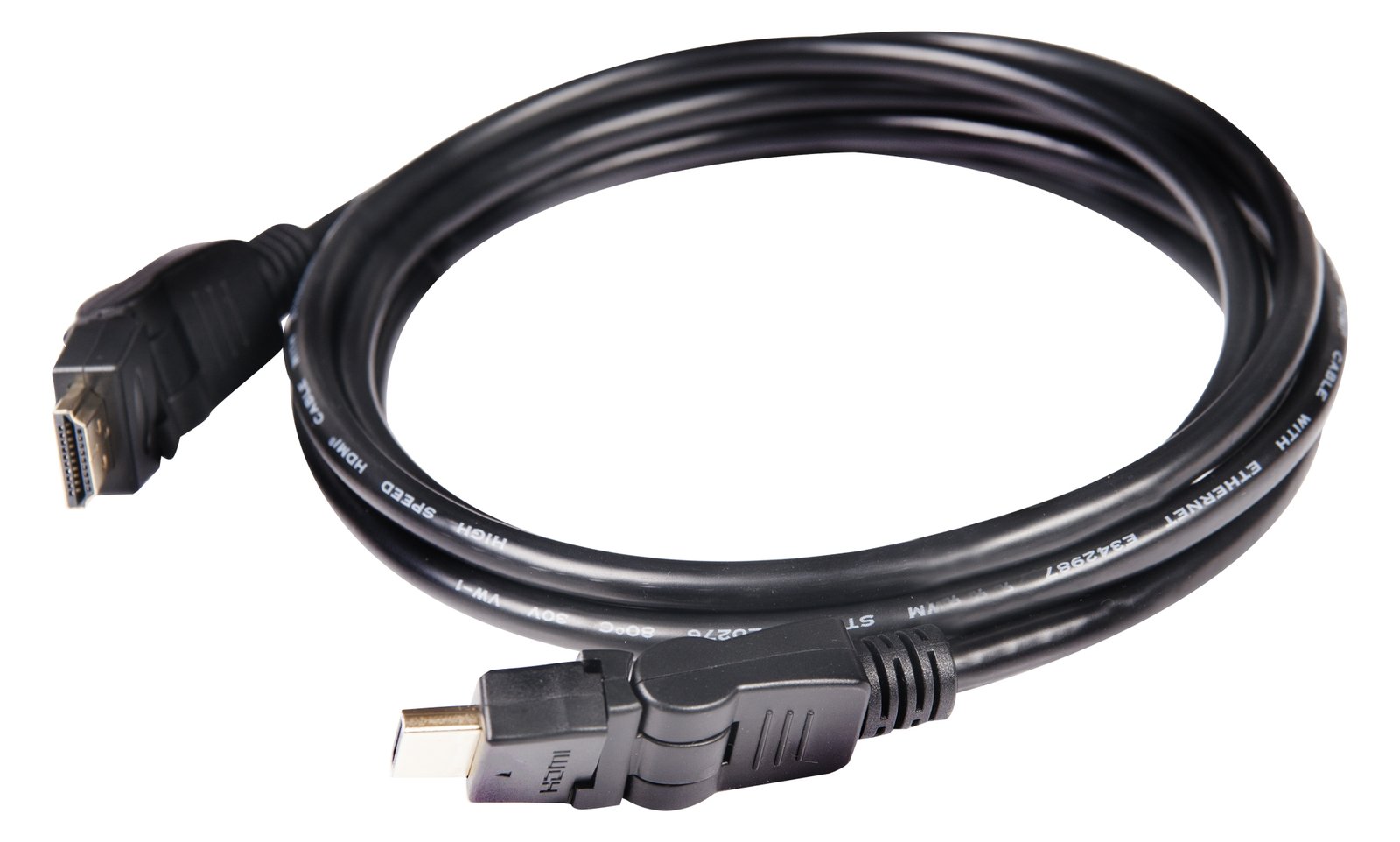 Club 3D CAC-1360 - HDMI-Kabel mit Ethernet - HDMI männlich drehend zu HDMI männlich drehend