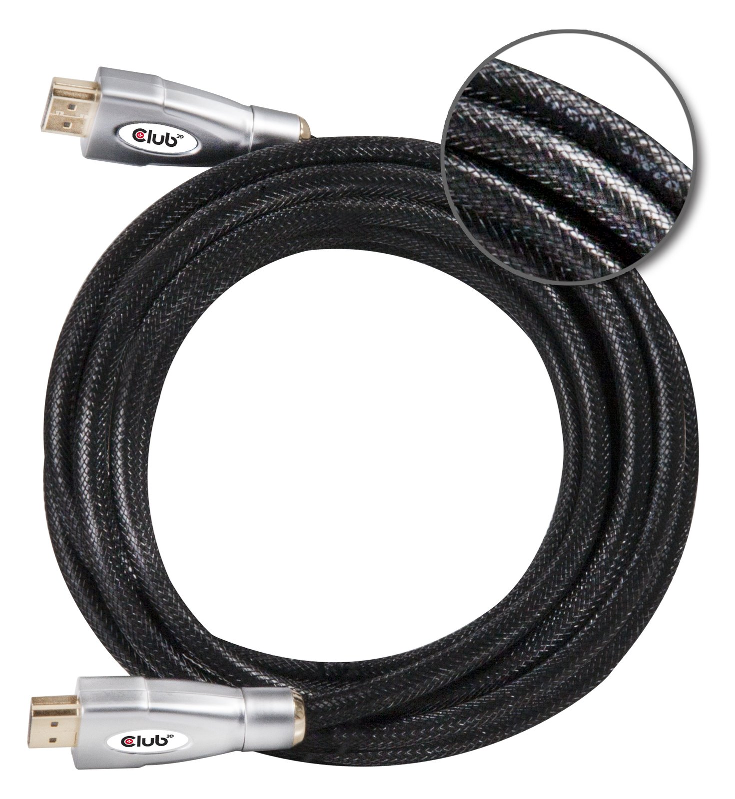 Club 3D CAC-2312 - HDMI mit Ethernetkabel - HDMI (M) - bis HDMI (M) - 5 m - 4K Unterstützung