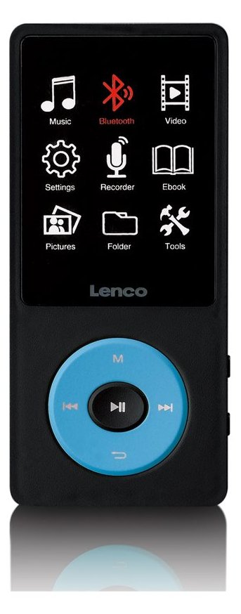 Lenco XEMIO-860 - Digital Player - Blau, Schwarz - 6,1 cm 2,4" FLAC MP3 Windows Media Audio (WMA) AVI Bluetooth