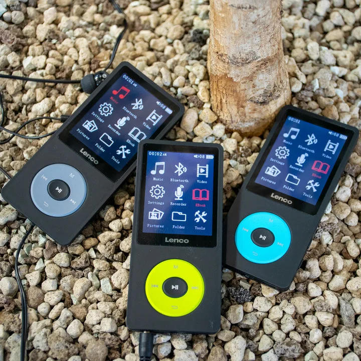 Lenco XEMIO-860 - Digital Player - Blau, Schwarz - 6,1 cm 2,4" FLAC MP3 Windows Media Audio (WMA) AVI Bluetooth, Ansicht 3