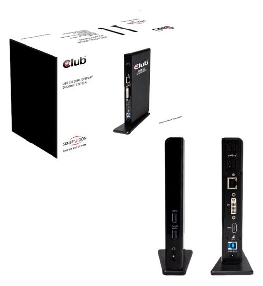 Club 3D SenseVision USB 3.0 Dual Display Docking Station