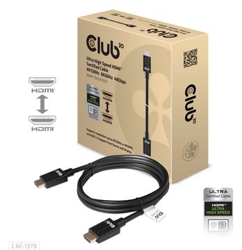 Club 3D Ultra High Speed - HDMI-Kabel - HDMI männlich zu HDMI männlich - 1.5 m - Support von 4K 120 Hz und 8K 60 Hz von LumaTech