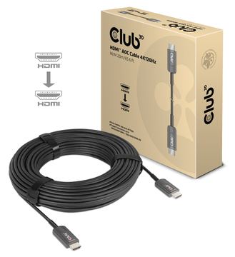 Club 3D Ultra High Speed - HDMI-Kabel - HDMI männlich zu HDMI männlich - 20 m - Hybrid Kupfer/Kohlefaser - 4K von LumaTech