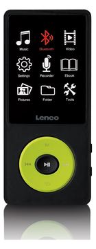Lenco XEMIO-860 - Digital Player - hellgrün, Schwarz - 6.1 cm 2,4" FLAC MP3 Windows Media Audio (WMA) AVI Bluetooth 18 h von LumaTech