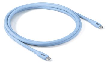 Club 3D USB-Kabel - 24 pin USB-C (M) zu 24 pin USB-C (M) - USB4 - 48 V - 5 A - 2 m - Blau von LumaTech