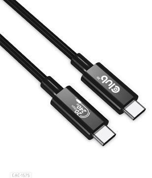 Club 3D USB-Kabel - 24 pin USB-C (M) zu 24 pin USB-C (M) - USB4 Gen2x2 - 48 V - 5 A - 2 m - bi-direktional - 4K 60 Hz von LumaTech