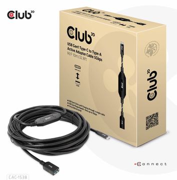 Club 3D USB-Kabel - 24 pin USB-C (M) zu USB Typ A (W) von LumaTech