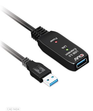 Club 3D USB-Verlängerungskabel - USB Typ A (M) - zu USB Typ A (W) - USB 3.2 Gen 1 - 5 m - aktiv von LumaTech