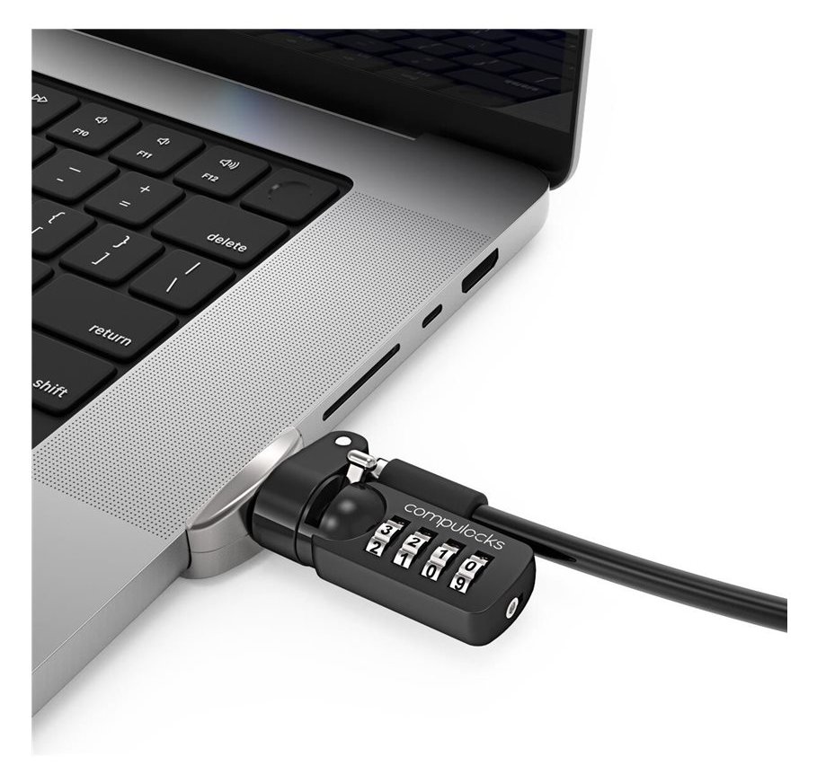 Compulocks MacBook Pro 16 M1 & M2 Lock Adapter with Combination Lock - Sicherheitsschlossadapter
