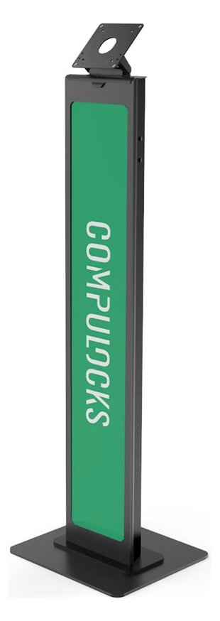 Compulocks VESA Brandable Floor Stand - Aufstellung - für Tablett - Aluminium - Schwarz - Bodenaufstellung