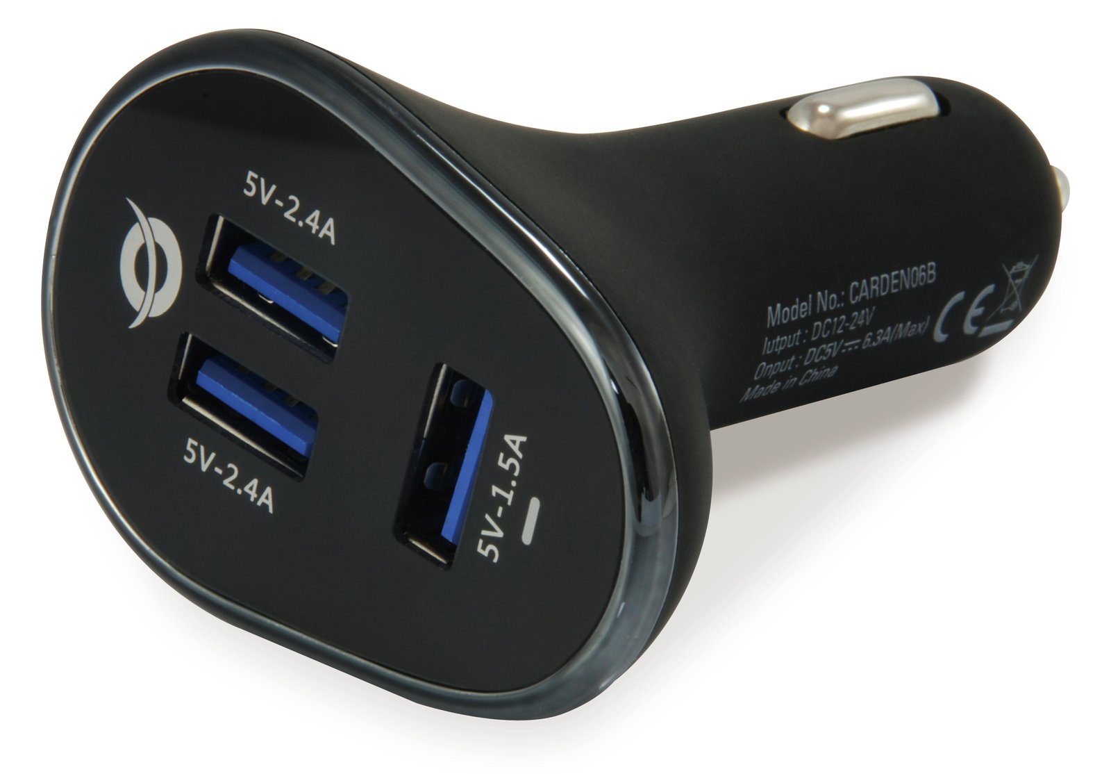 Conceptronic CARDEN - Auto-Netzteil - 31.5 Watt - 6.3 A - 3 Ausgabeanschlussstellen (USB)