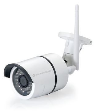 Conceptronic JARETH HD Wireless Cloud IP Camera - Netzwerk-Überwachungskamera - Außenbereich - wetterfest - Farbe von LumaTech
