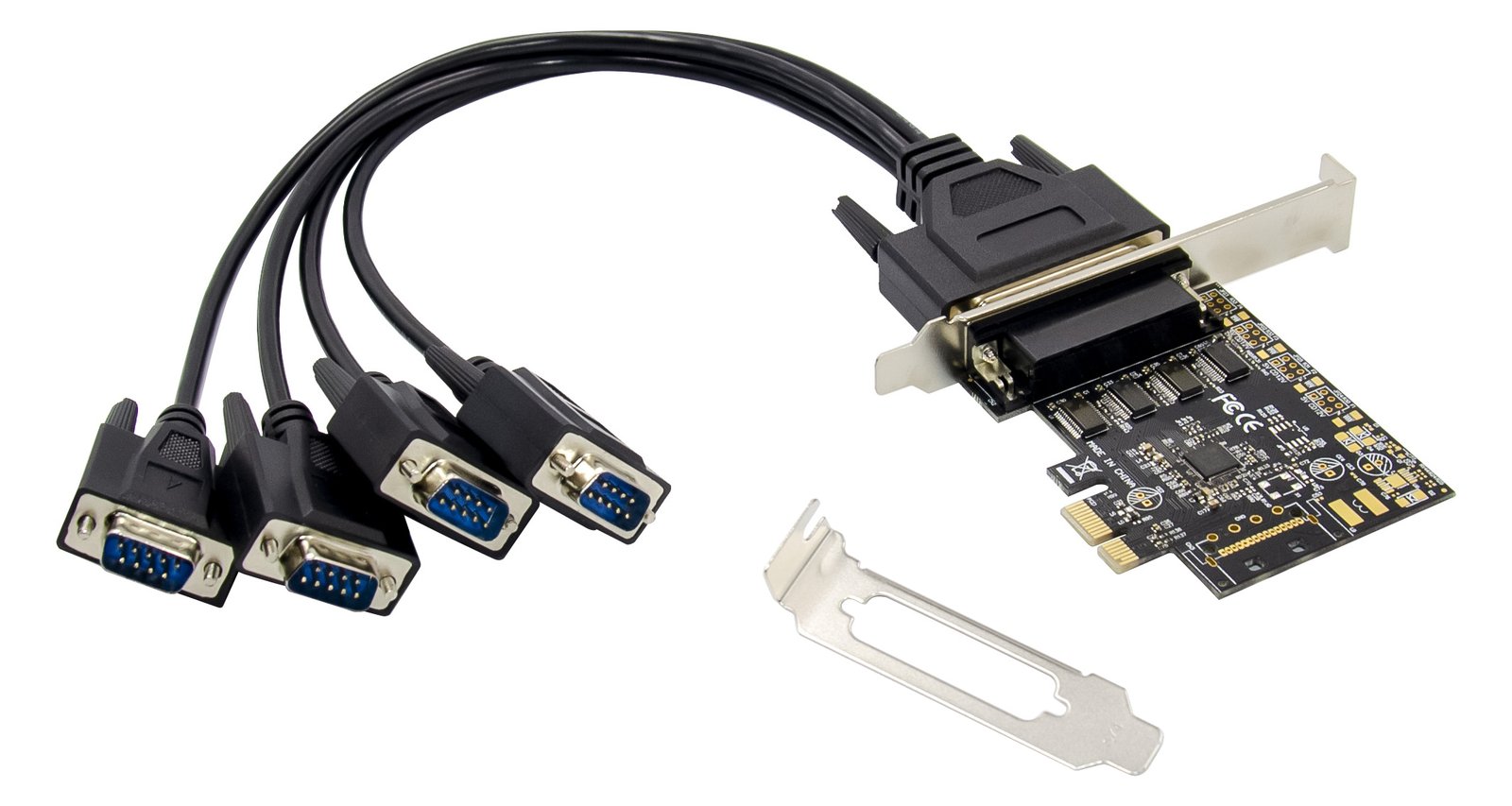 Conceptronic PCI Express Card 4-Port RS232 DB9 Adapter