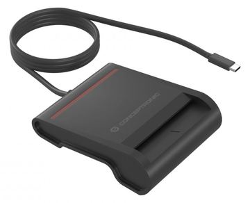 Conceptronic SCR01BC USB-C Smart-ID Kartenleser - USB Typ-C - 0,9 m - Schwarz - 58 g von LumaTech