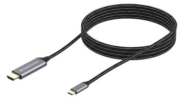 Conceptronic USB-C zu HDMI-Kabel - Male to Male - 4K 60Hz - 2 m - USB Typ-C - HDMI - Männlich - Männlich - Gerade von LumaTech