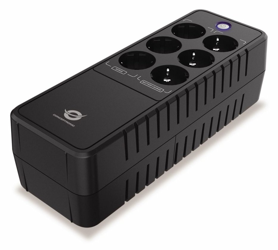 Conceptronic ZEUS USV Schuko DC Start/LAN sw - (Offline-) USV