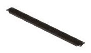 Conteg Blindabdeckung - RAL 9005, schwarze Pulverbeschichtung - 2U - 48.3 cm (19)
