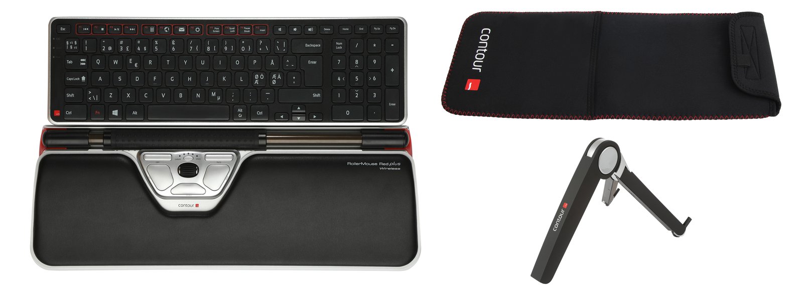 Contour RollerMouse Red Plus Wireless - Travel Kit - TL: Deutsch, QWERTZ
