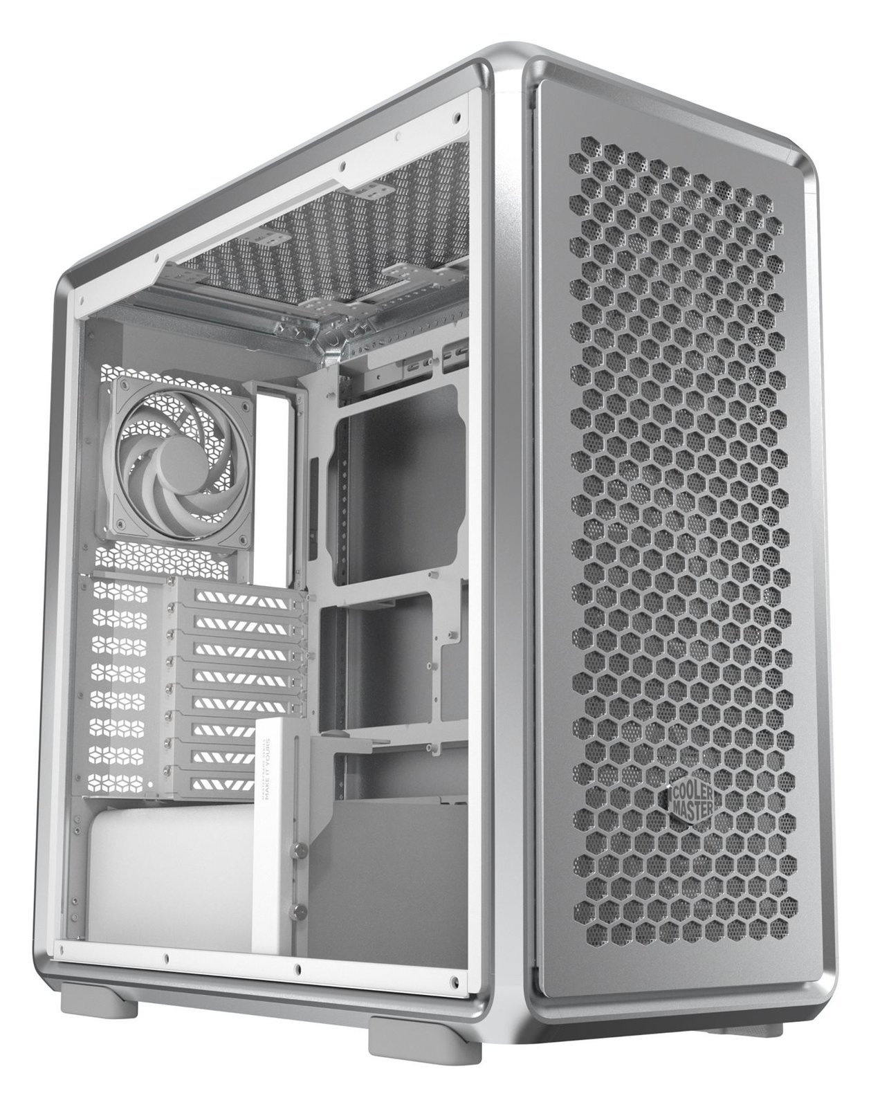 Cooler Master MasterFrame 600 - Mid tower - SSI CEB - Seitenteil mit Fenster (gehärtetes Glas)