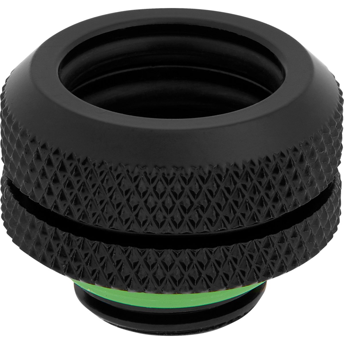 Corsair Hydro X Series XF Hardline 14mm OD Fitting - Flüssigkühlsystemarmatur - Schwarz (Packung mit 4)