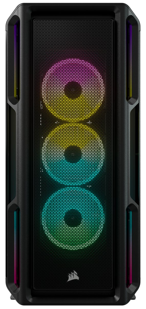 Corsair iCUE 5000T RGB - Mid tower - E-ATX - Seitenteil mit Fenster (gehärtetes Glas) - Schwarz